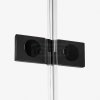 NEW TRENDY Kabina prysznicowa przyścienna drzwi uchylne REFLEXA BLACK 90x110x200 POLSKA PRODUKCJA  EXK-1363/EXK-1364